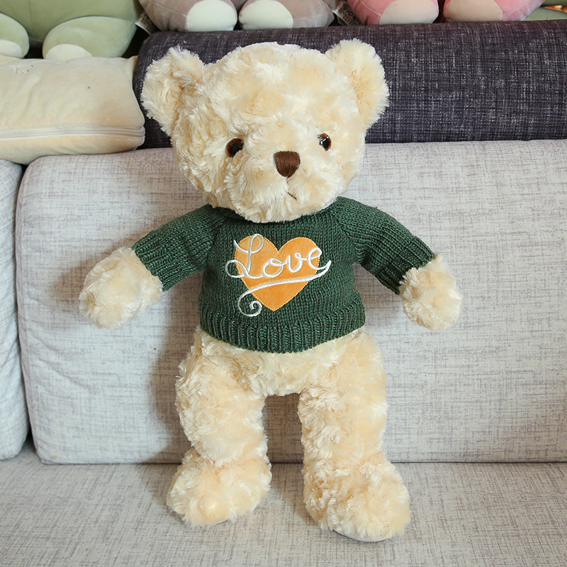 First bear doll spot wholesale sweater bear plush toy cute love bear children toy