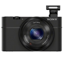 Sony DSC-RX100 black card digital camera equivalent to 28-100mm F1.8 Zeiss lens